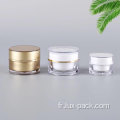 30 ml 15g en verre or d'air sans air crème de pompe à crème